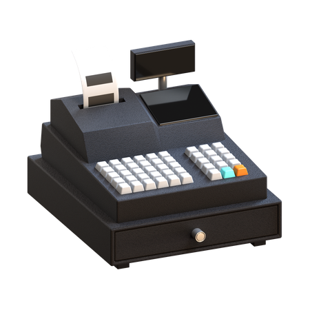 Caja registradora  3D Icon