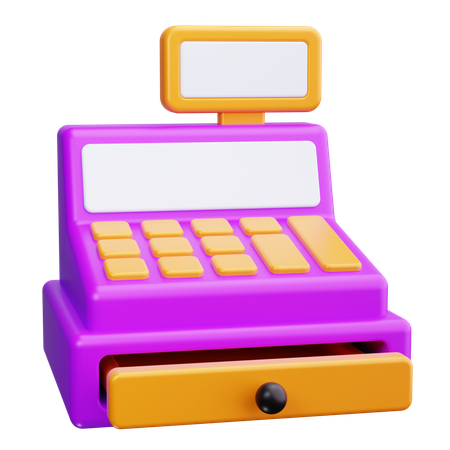 Caja registradora  3D Icon