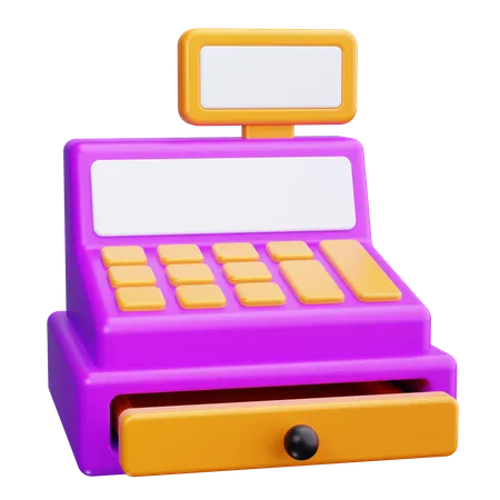 Caja registradora  3D Icon