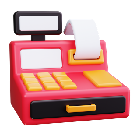 Caja registradora  3D Icon