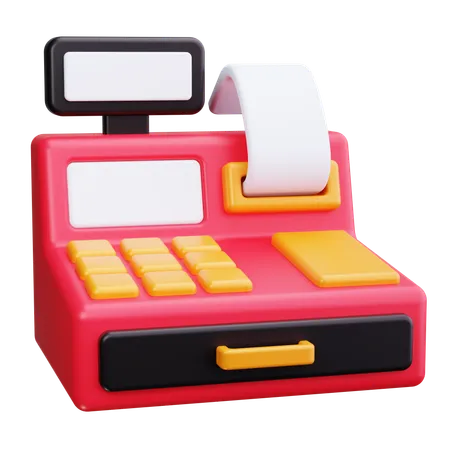 Caja registradora  3D Icon