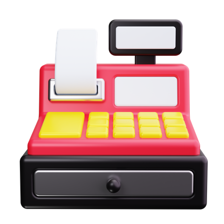 Caja registradora  3D Icon