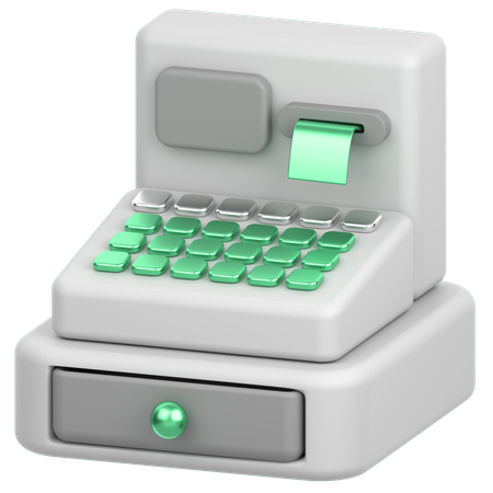 Caja registradora  3D Icon
