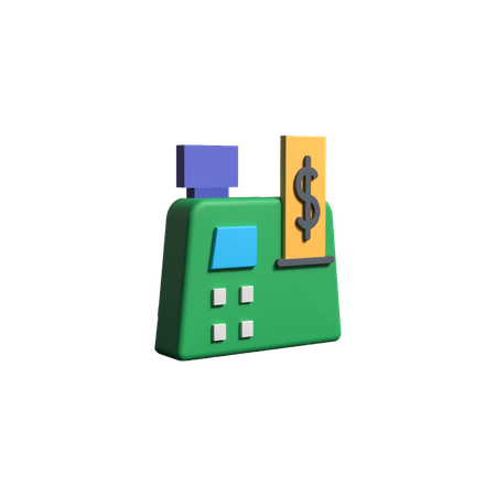 Caja registradora  3D Icon