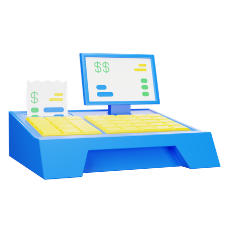 Caja registradora  3D Icon