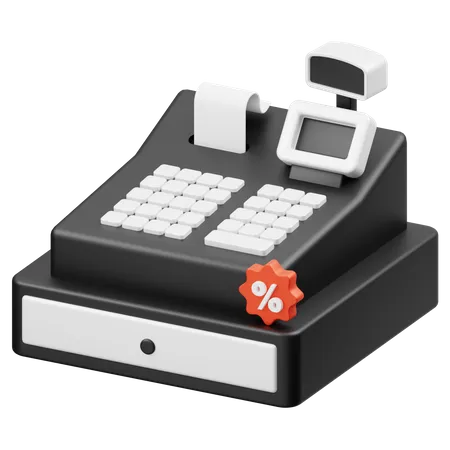 Caja registradora  3D Icon