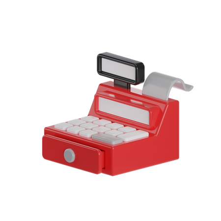 Caja registradora  3D Icon