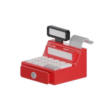 Caja registradora  3D Icon