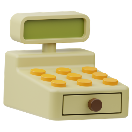 Caja registradora  3D Icon