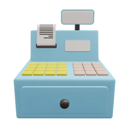 Caja registradora  3D Icon