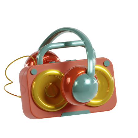 Caja se Sonidos  3D Icon