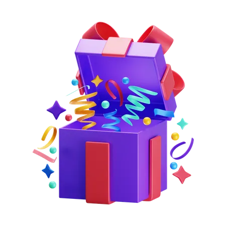 Caja sorpresa  3D Icon