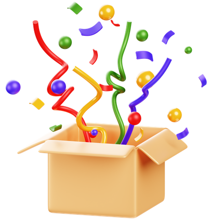 Caja sorpresa  3D Icon
