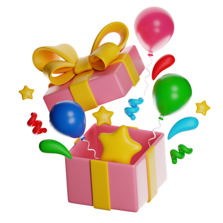 Caja sorpresa  3D Icon