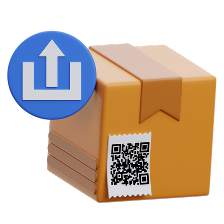 Subir caja  3D Icon