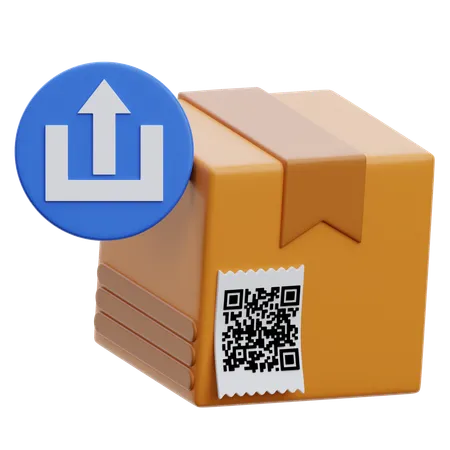 Subir caja  3D Icon