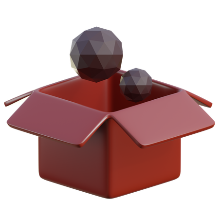 Caja vacia  3D Icon