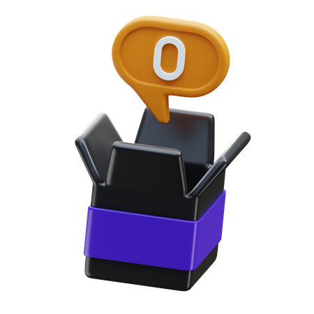 Caja vacia  3D Icon