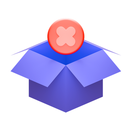 Caja vacia  3D Icon