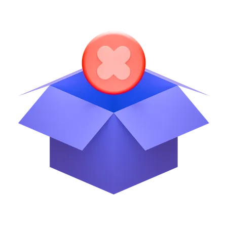 Caja vacia  3D Icon