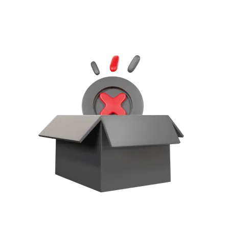 Caja vacia  3D Icon