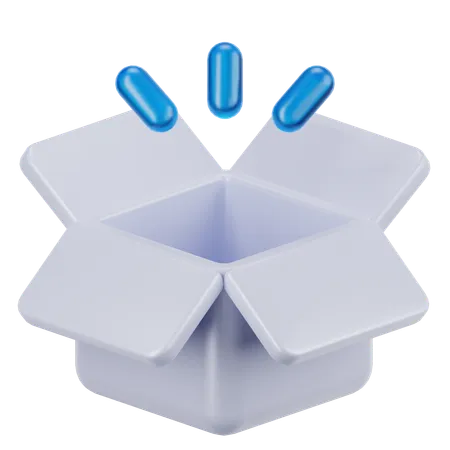 Caja vacia  3D Icon