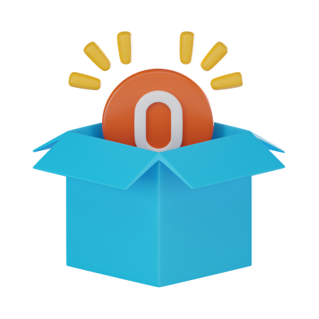 Caja vacia  3D Icon