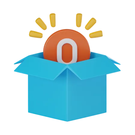 Caja vacia  3D Icon