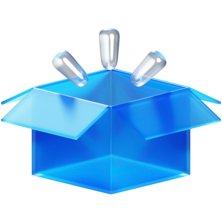 Caja vacia  3D Icon