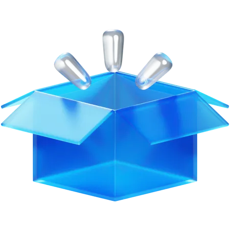 Caja vacia  3D Icon