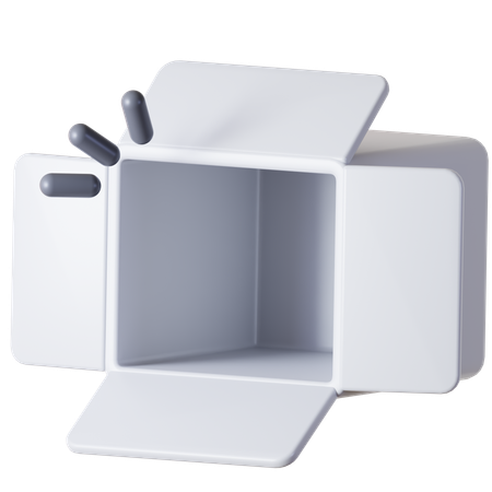 Caja vacia  3D Icon