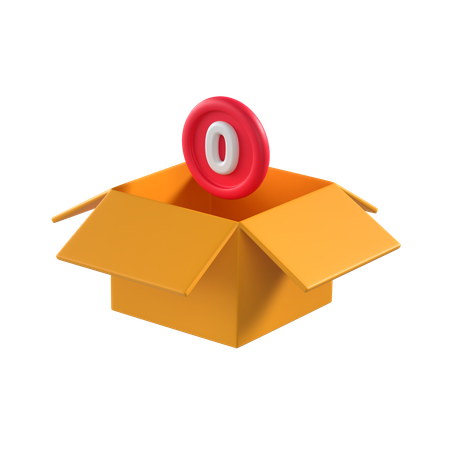 Caja vacia  3D Icon