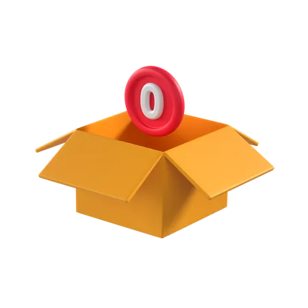 Caja vacia  3D Icon