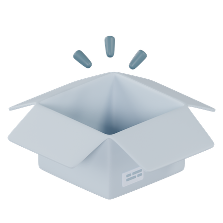 Caja vacia  3D Icon