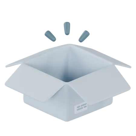 Caja vacia  3D Icon