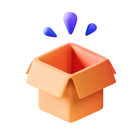 Caja vacia  3D Icon