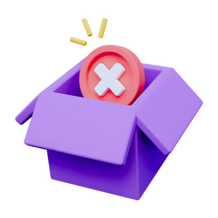 Caja vacia  3D Icon