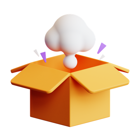 Caja vacia  3D Illustration