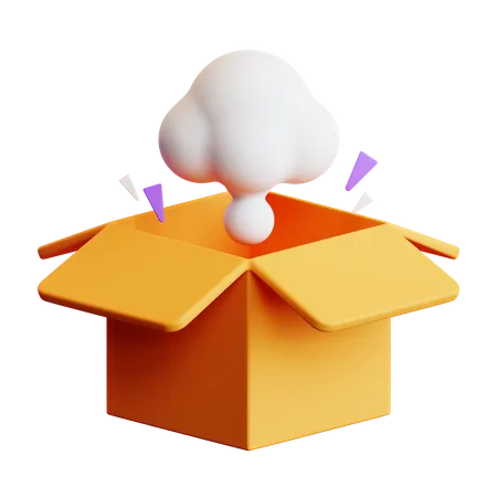 Caja vacia  3D Illustration