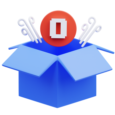 Caja vacia  3D Icon