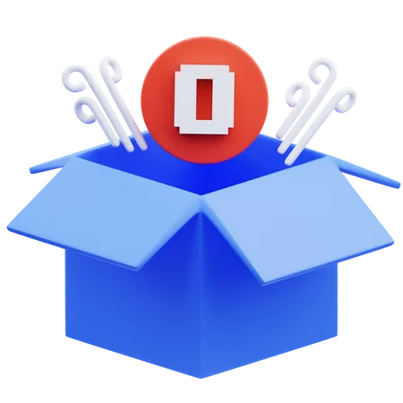 Caja vacia  3D Icon