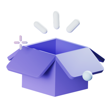 Caja vacia  3D Icon