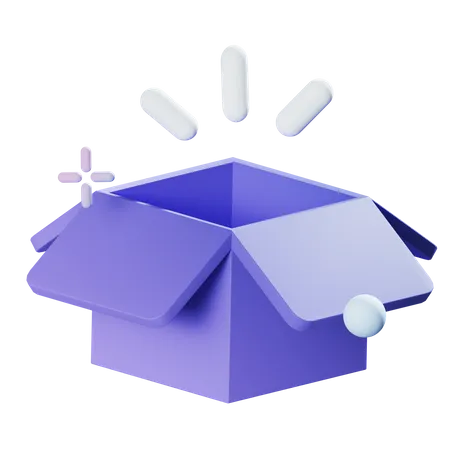 Caja vacia  3D Icon