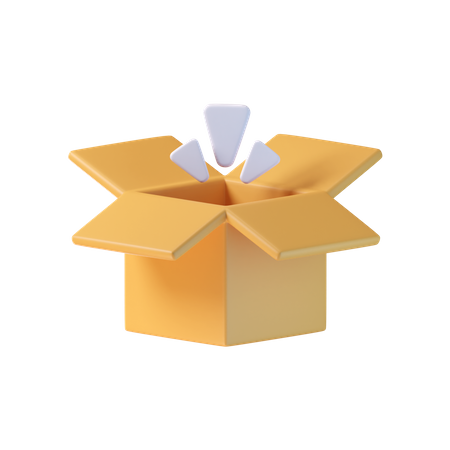 Caja vacia  3D Icon