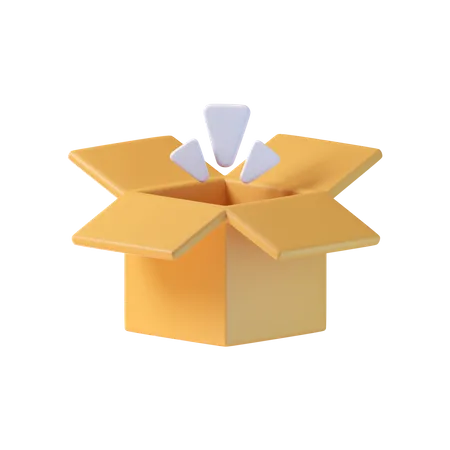 Caja vacia  3D Icon