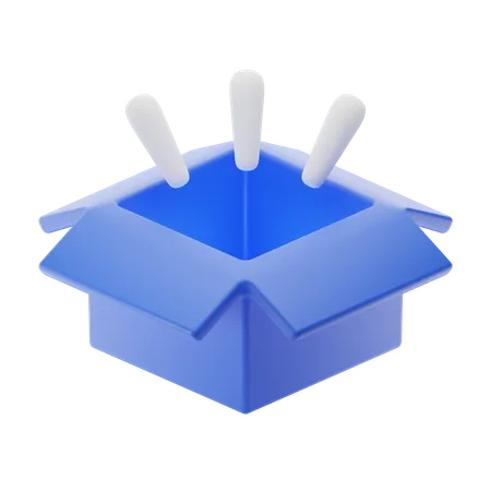 Caja vacia  3D Icon