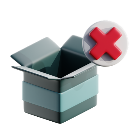 Caja vacia  3D Icon