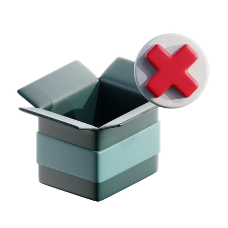 Caja vacia  3D Icon