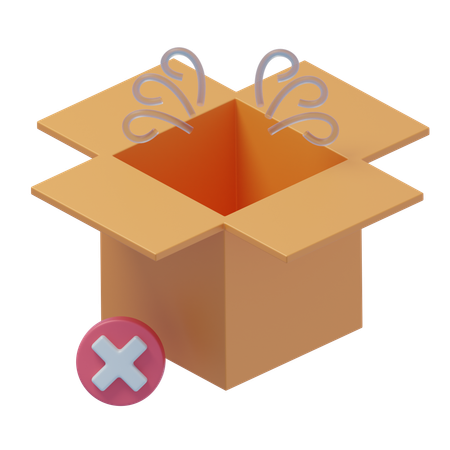 Caja vacía No hay artículos aquí  3D Icon