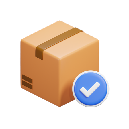 Caja verificada  3D Icon